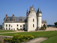 Amboise - Blick zum L-förmigen Schloßgebäude